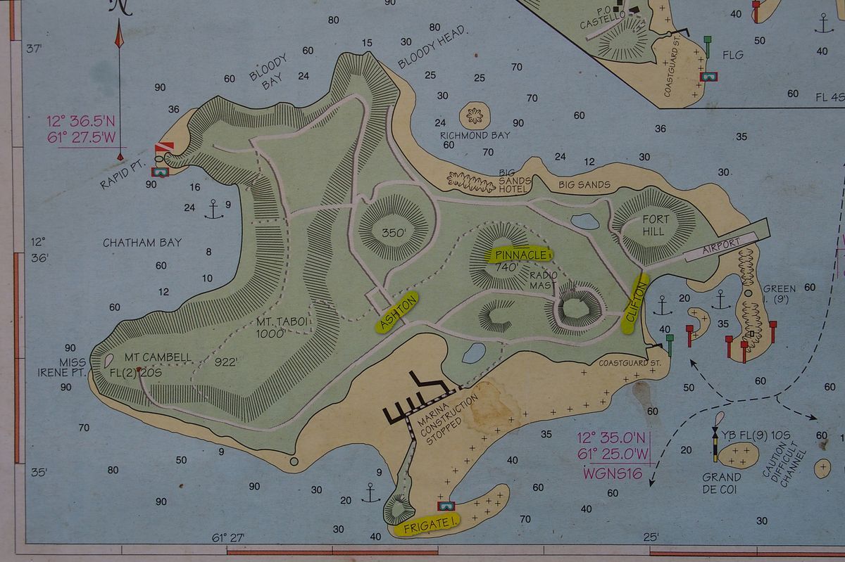 Union Island map térkép